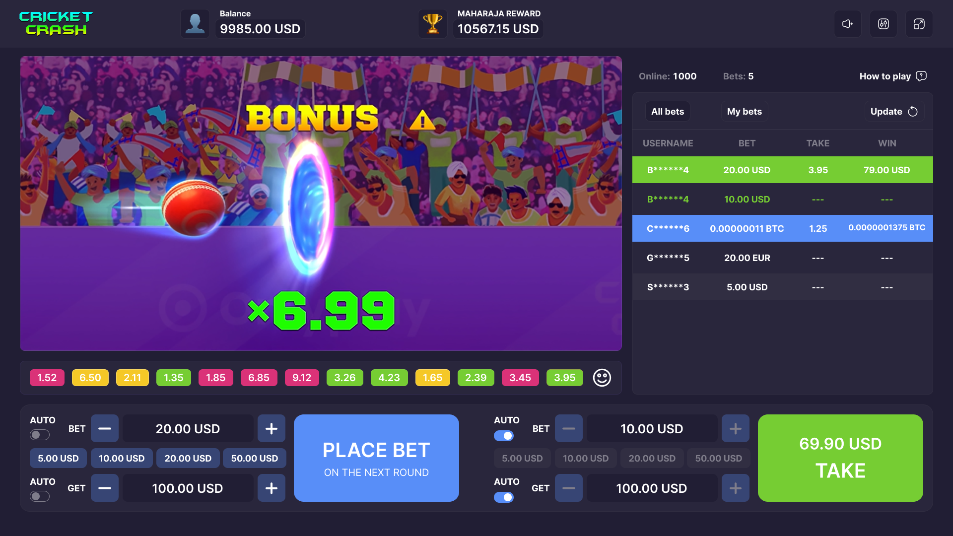 Onlyplay - Cricket Crash