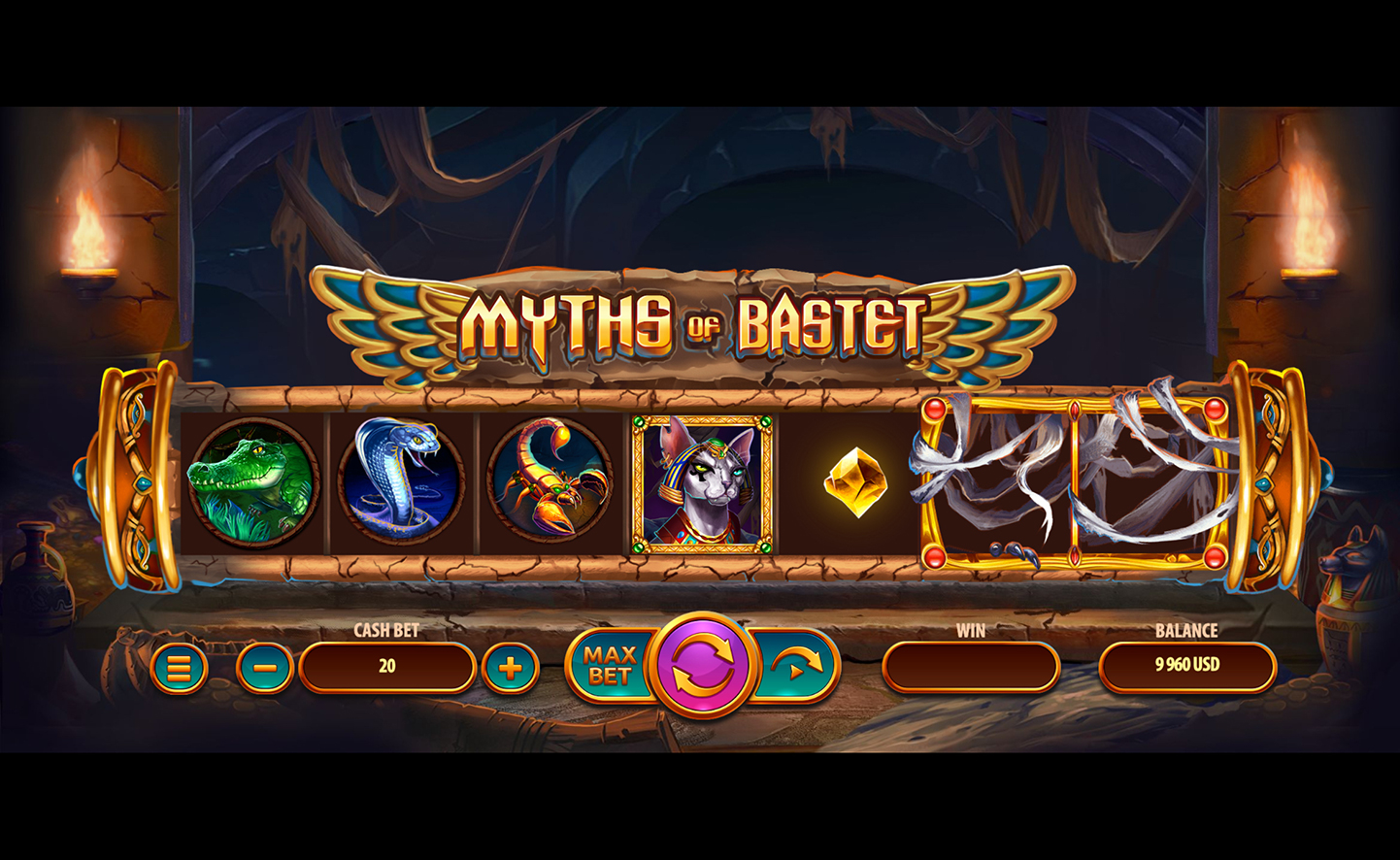 Myths of Bastet - new slottery by Onlyplay with awesome features